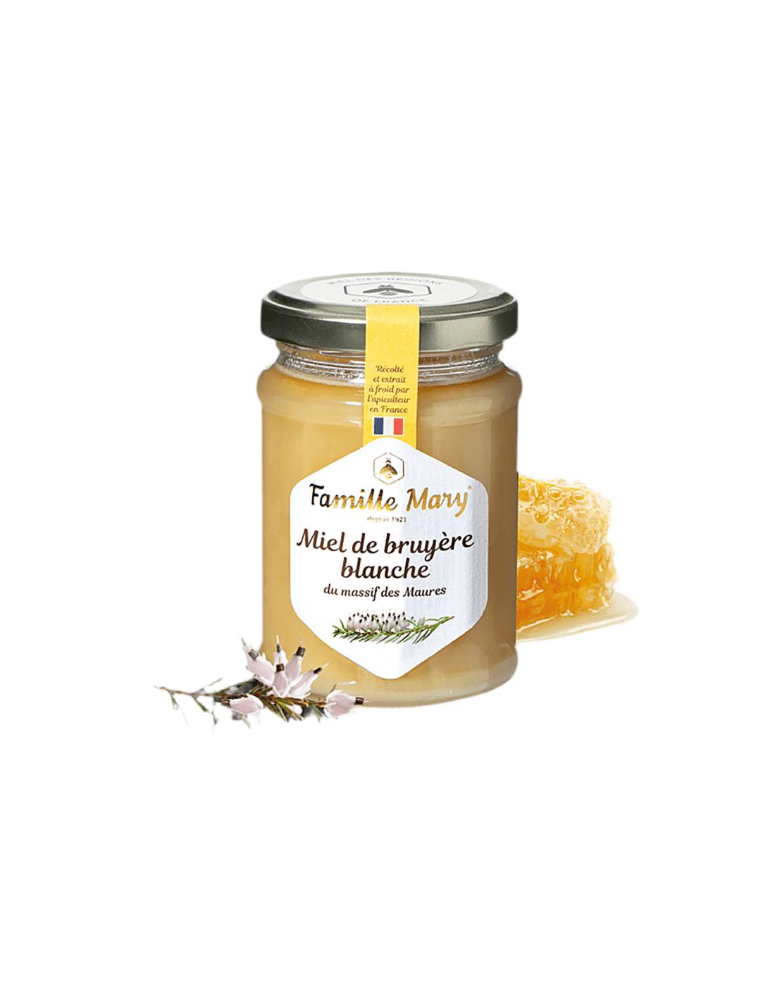 Honig aus weißen Heideblüten – Miel de bruyère blanche, 230 g