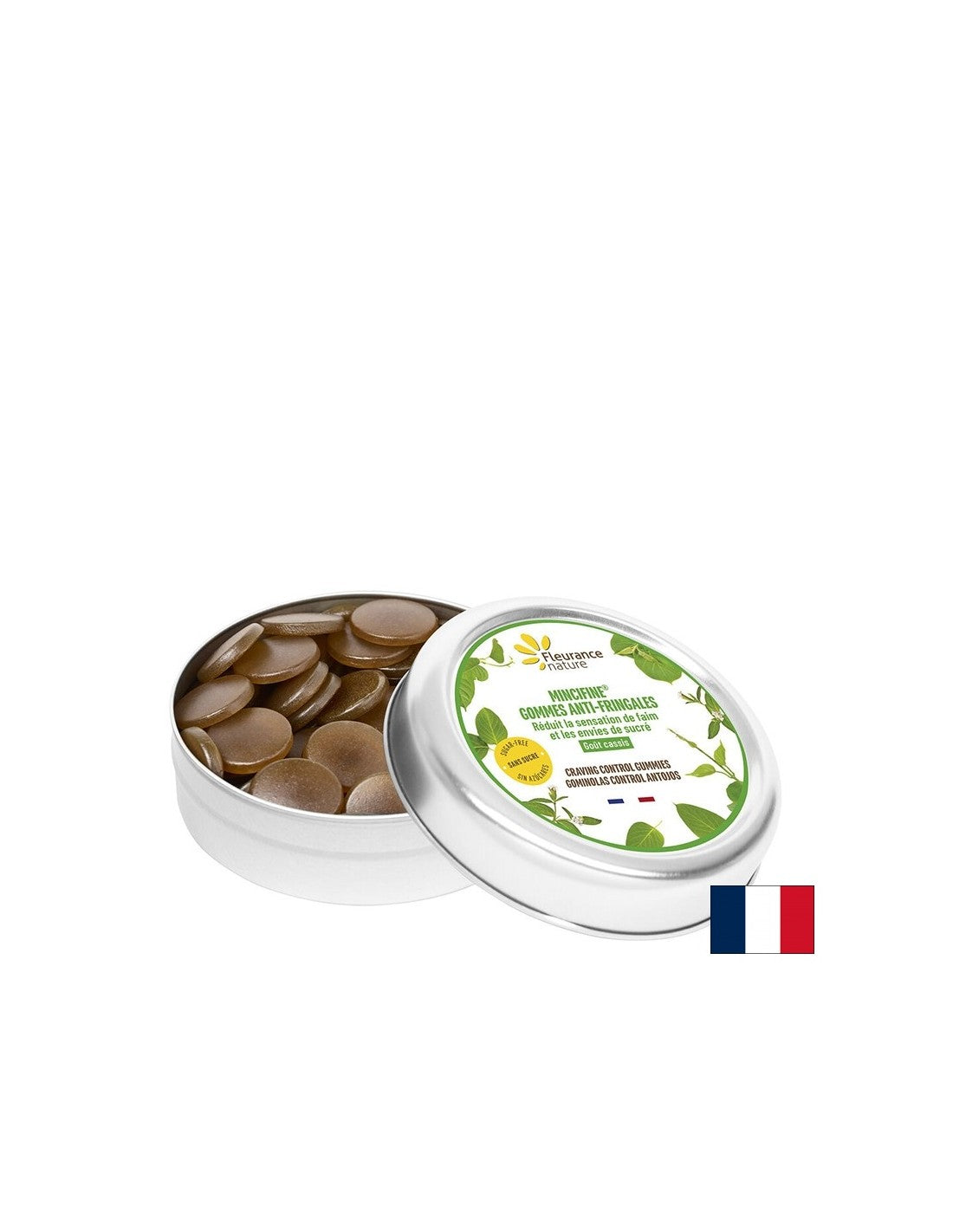 Kaugummi Appetitkontrolle (mit L-Tryptophan, Gymnema und Chrom) Mincifine Fleurance Nature