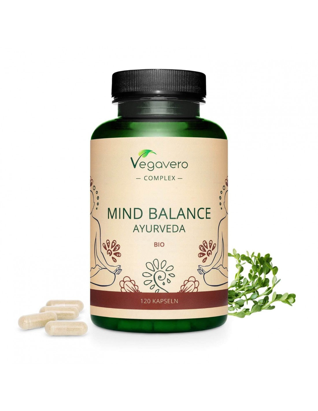 Mind Balance Ayurveda Bio, 120 Kapseln, 100 % vegan <tc>Vegavero</tc>