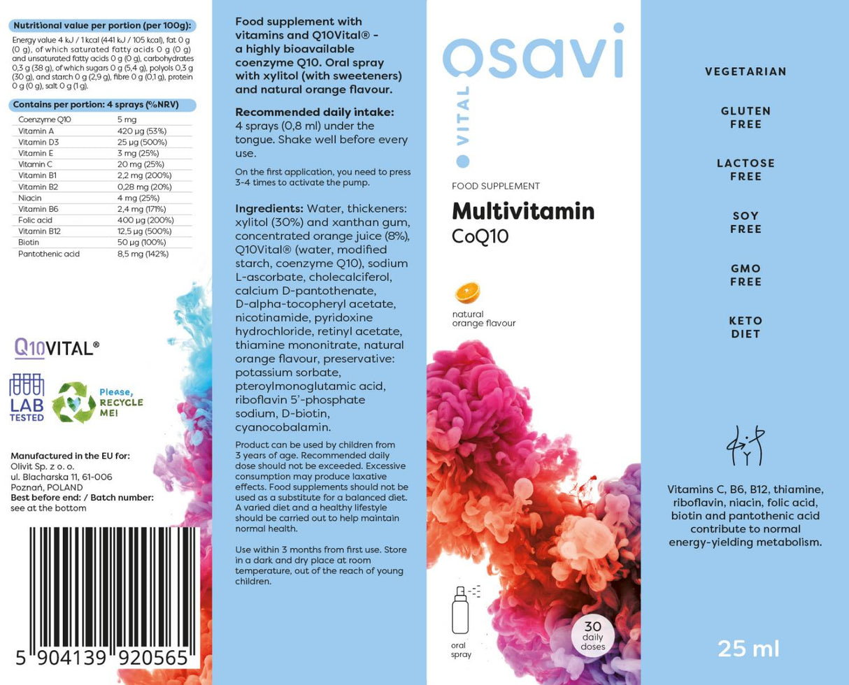 Multivitamin CoQ10 | Oray-Spray - 25 ml