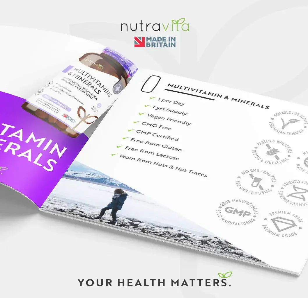 Multivitamine - 26 essentielle Inhaltsstoffe/365 Tabletten, 365 Tage/ <tc>Nutravita</tc>