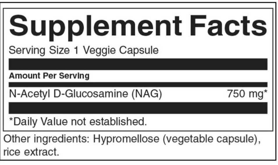N-Acetyl-D-Glucosamin (NAG) 750 mg – 60 Kapseln
