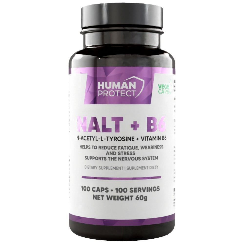 NALT + B6 | 500 mg N-Acetyl-L-Tyrosin – 100 Kapseln