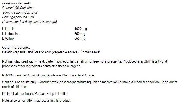 Verzweigte Kette Aminosäuren / BCAA - 120 Kapseln