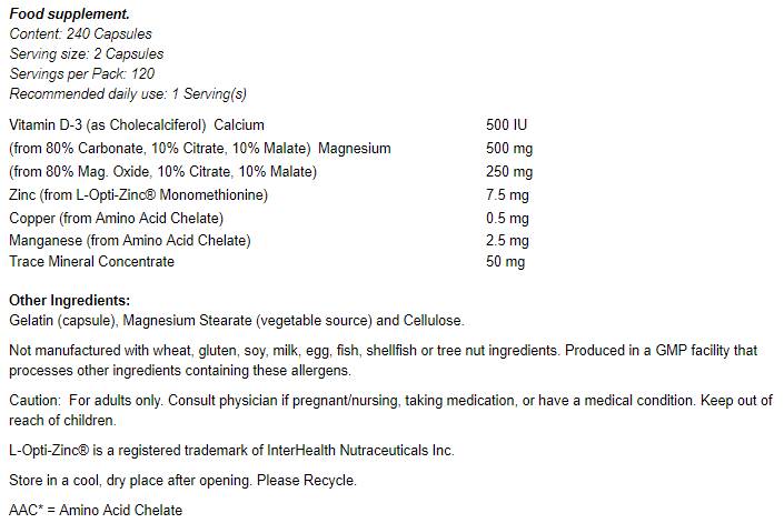 CAL -MAG -Kappen - 240 Kapseln