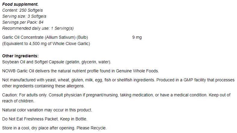 Knoblauchöl 1500 mg - 100 Gelkapseln