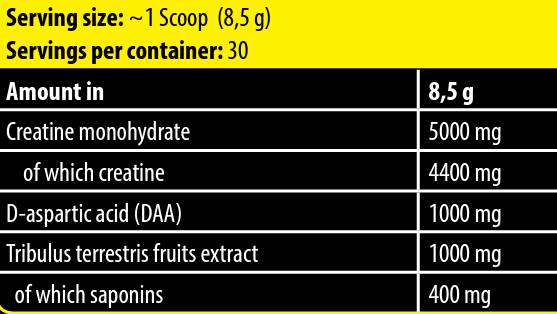 Napalm Crea-Test | mit DAA & Tribulus – 255 Gramm