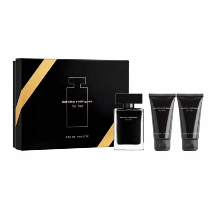 <tc>NARCISO RODRIGUEZ</tc> Eau de Toilette Spray für Damen, 50 ml, 3-teiliges Set