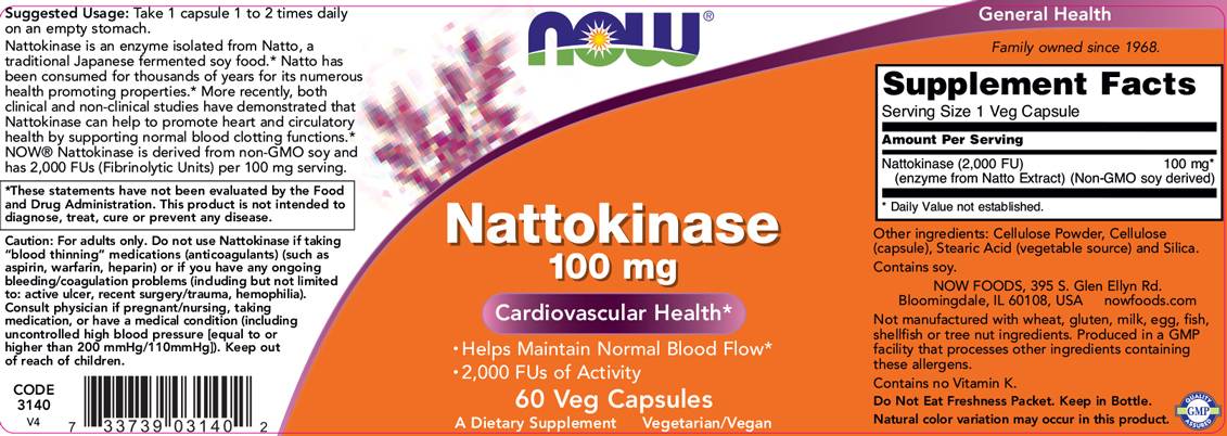 Nattokinase 100 mg – 60 Kapseln