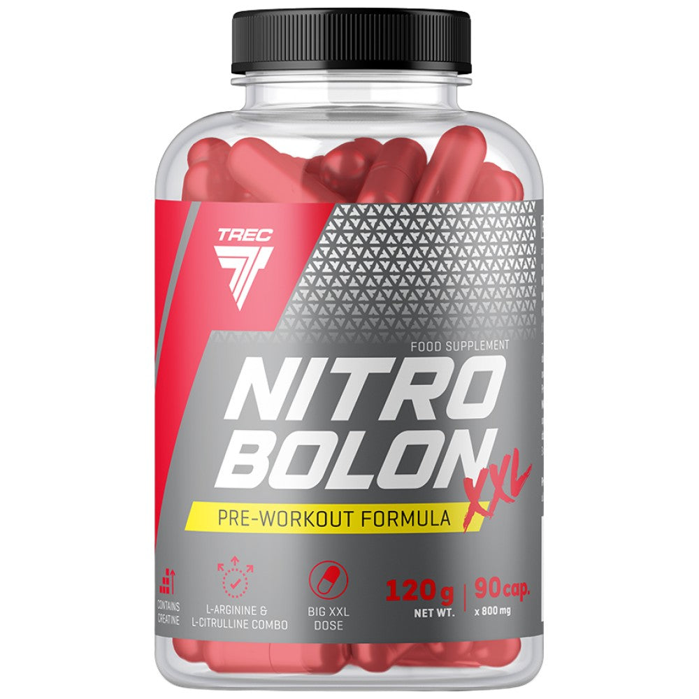 Nitrobolon XXL | Stimulanzienfreie Pre-Workout-Formel in Kapseln – 90 Kapseln