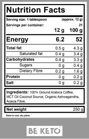 Nr. 1 Keto Supreme Coffee – 250 Gramm