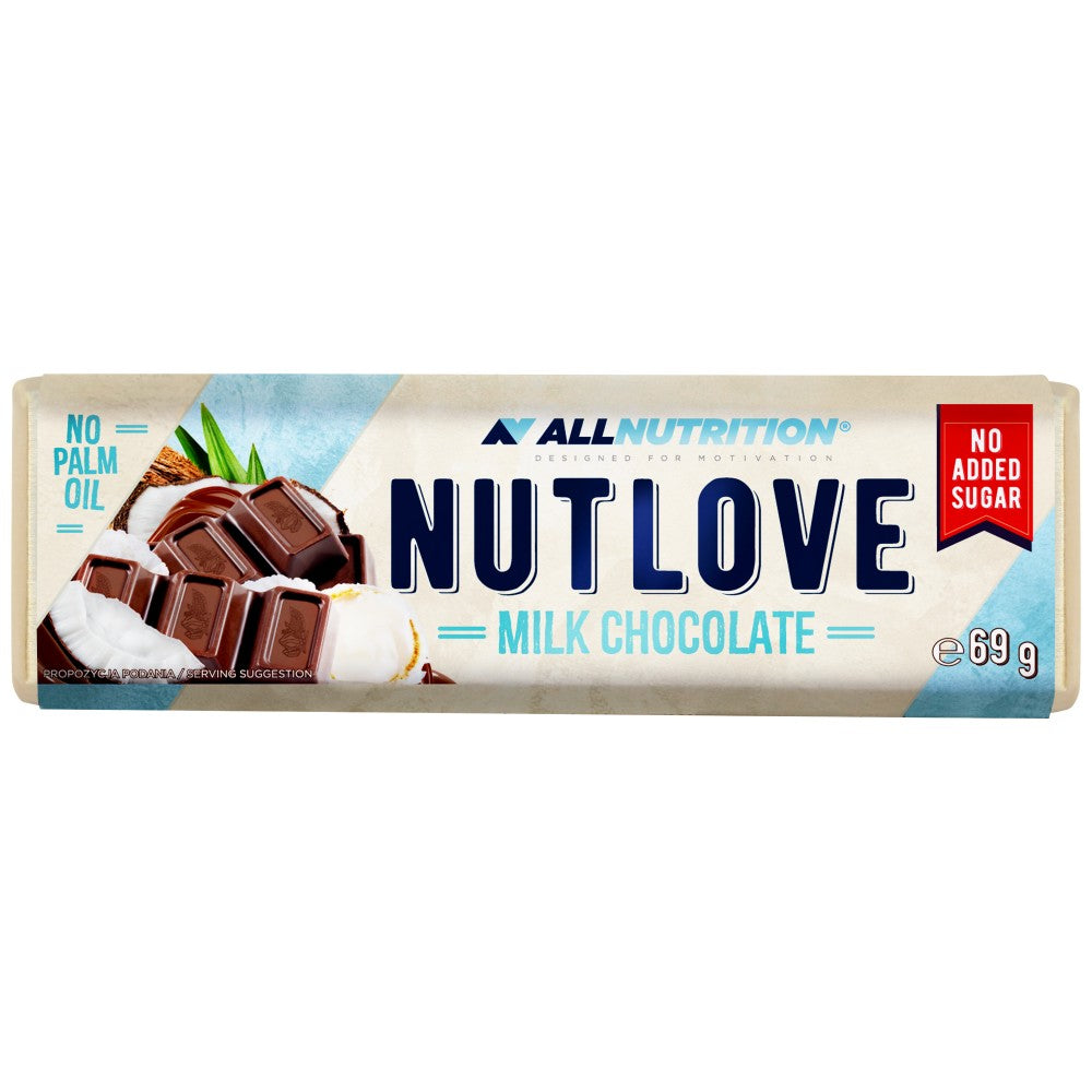 NutLove Milchschokolade | Ohne Zuckerzusatz – 69 Gramm