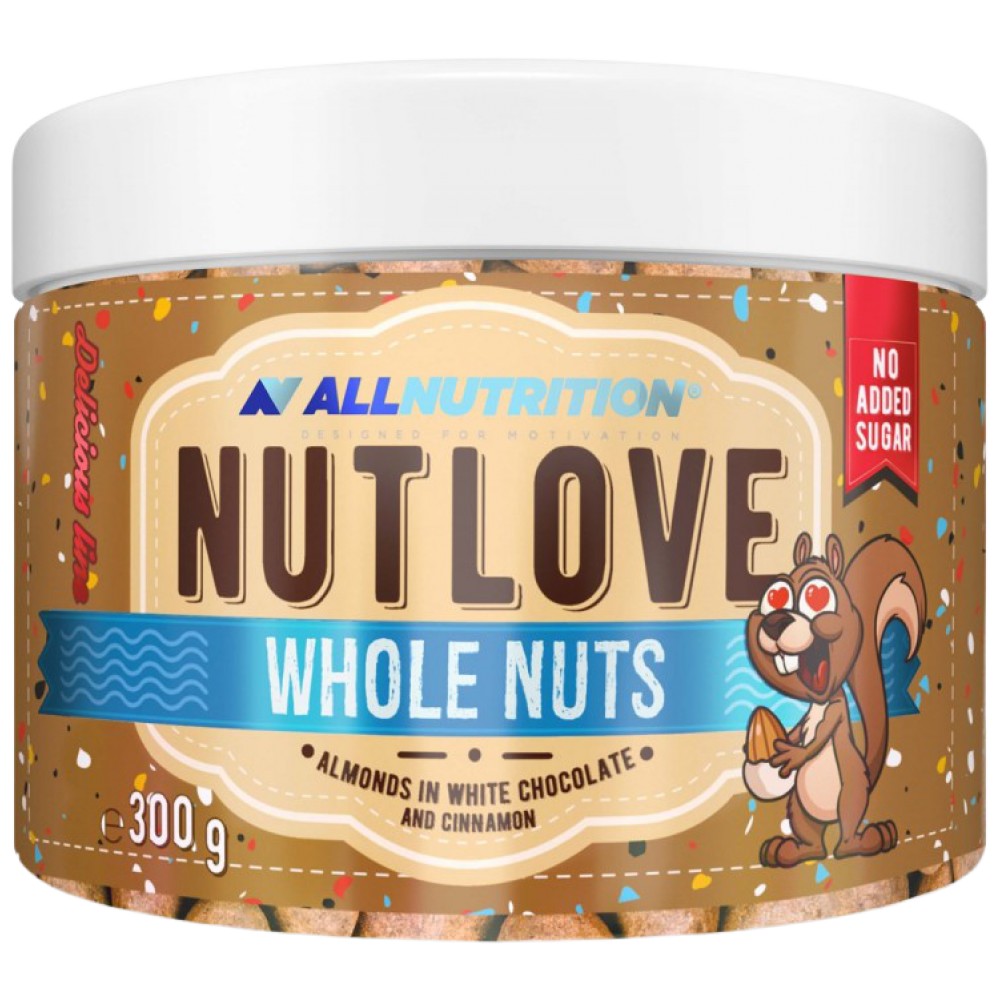 NutLove Ganze Mandelnüsse | Verschiedene Geschmacksrichtungen – 300 Gramm