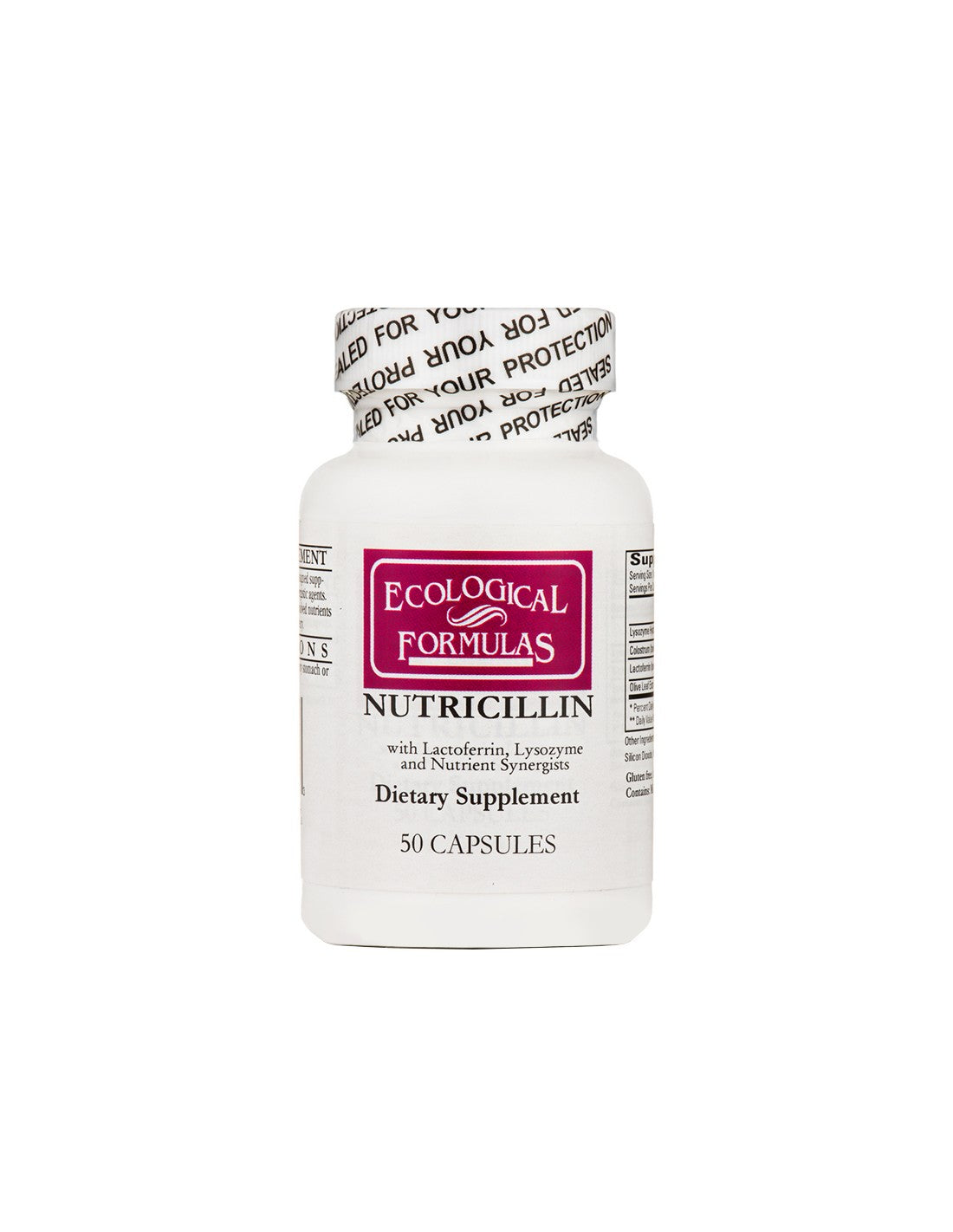 Nutricillin - Nutricillin, 50 Kapseln Ökologische Formeln