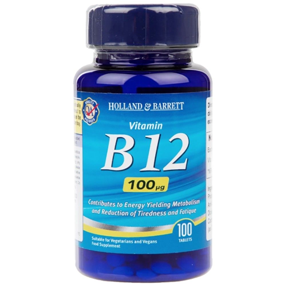 Vitamin B12 Cyanocobalamin 100 MCG - 100 Tabletten