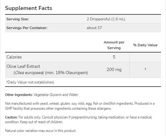 Olivenblatt-Glycerit | Alkoholfrei – 59 ml