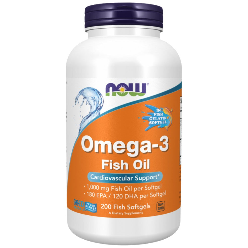 Omega 3 1000 mg | Fischgelatine-Softgels – 200 Gelkapseln