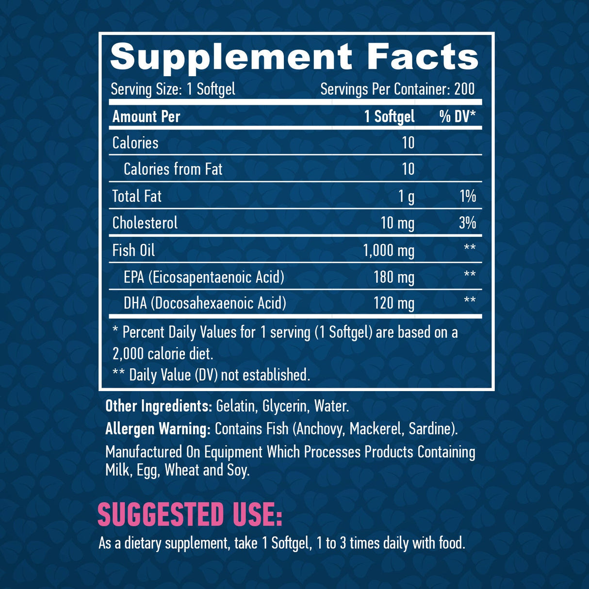 Omega 3 1000 mg./200 Kapseln