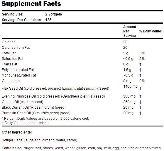 Omega 3-6-9 1000 mg – 250 Gelkapseln