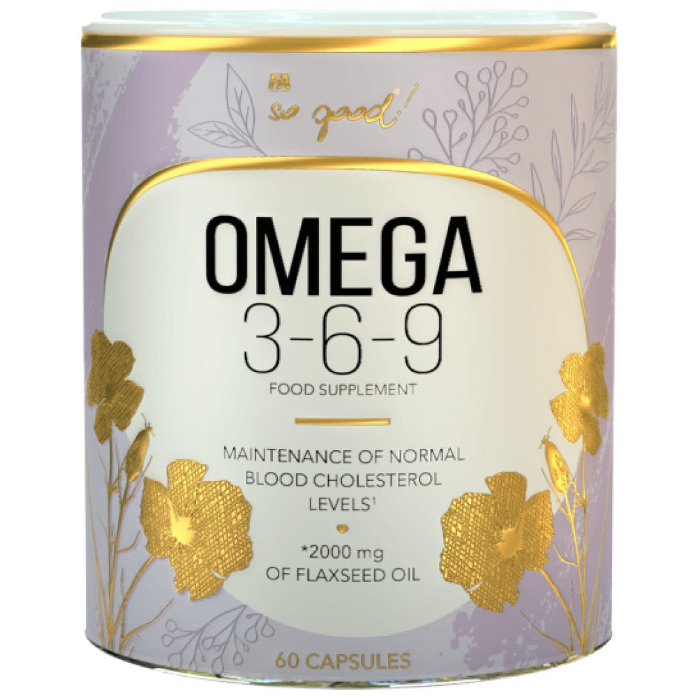 Omega 3-6-9 Leinöl 1000 mg | So gut! Serie – 60 Kapseln