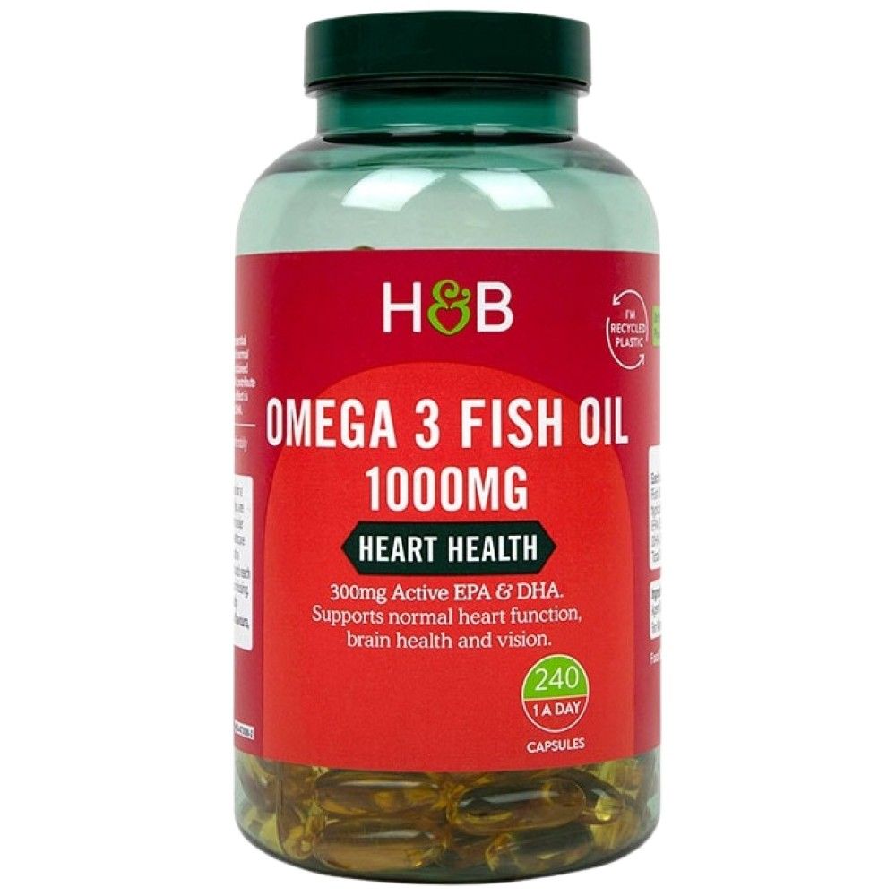 Omega-3-Fischölkonzentrat 1000 mg – 240 Gelkapseln