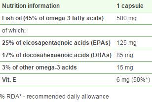 Omega 3 plus Vit E 45 % – 120 Kapseln
