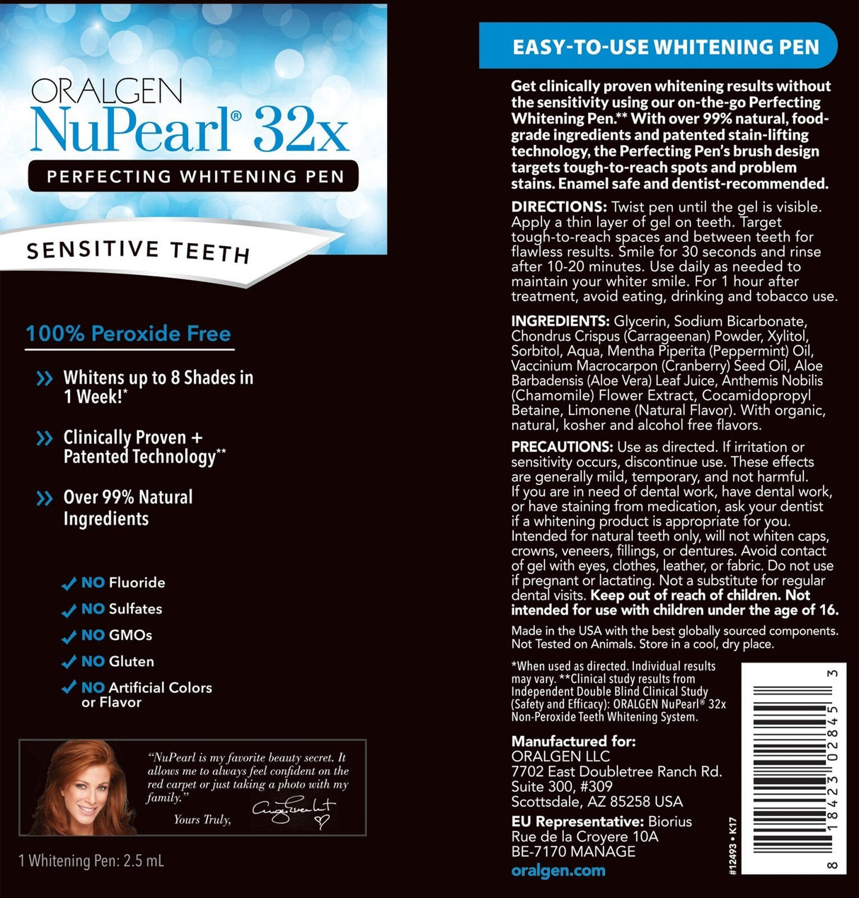 <tc>Oralgen</tc> NuPearl 32x Advanced Zahnaufhellungssystem - Zahnaufhellungssystem