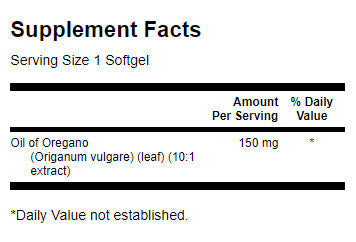 Oreganoöl 150 mg – 120 Gelkapseln