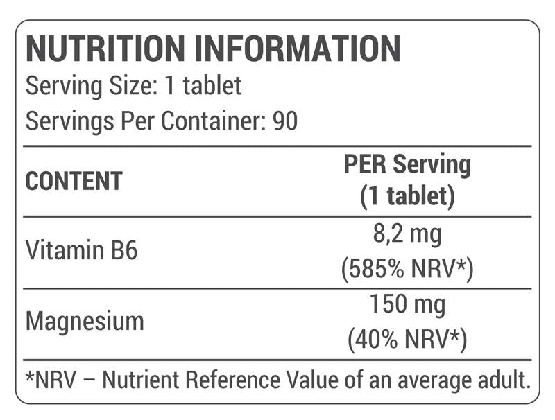 Organisches Magnesium + B6 – 90 Tabletten