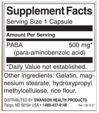 PABA 500 mg – 120 Kapseln