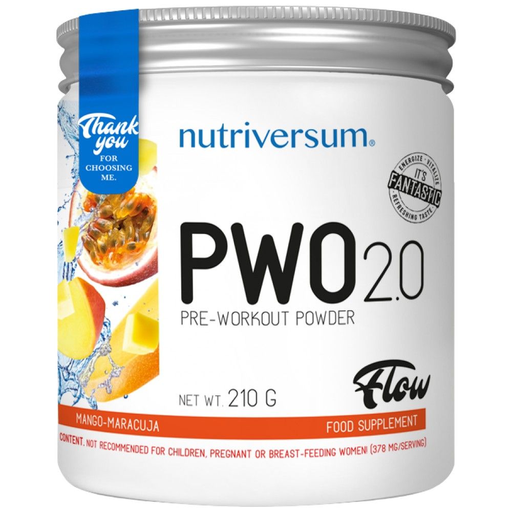 PWO 2.0 Flow | Pre-Workout-Pulver – 210 Gramm