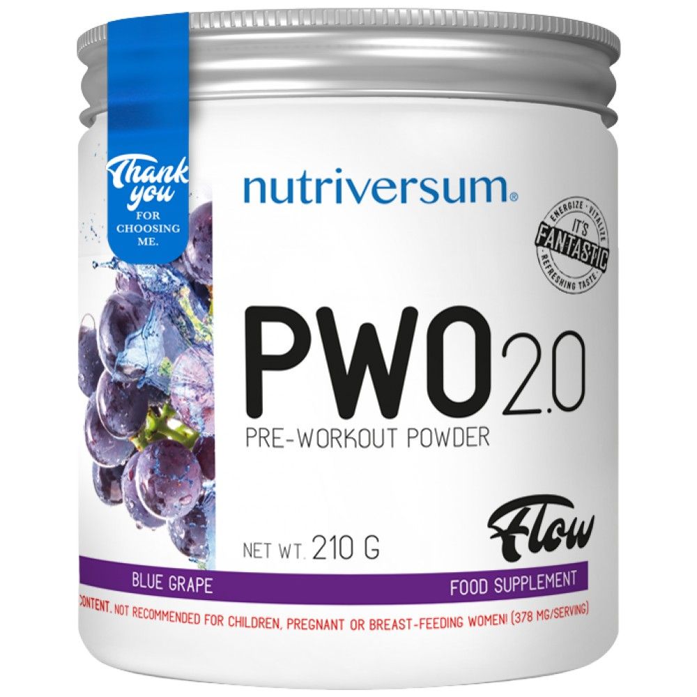 PWO 2.0 Flow | Pre-Workout-Pulver – 210 Gramm