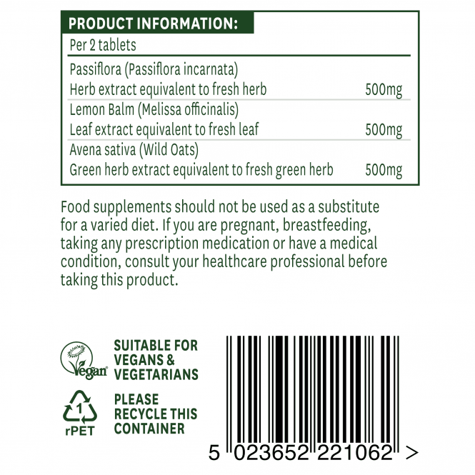 Passiflora-Komplex (Passiflora-Komplex) 60 Tabletten NaturesAid