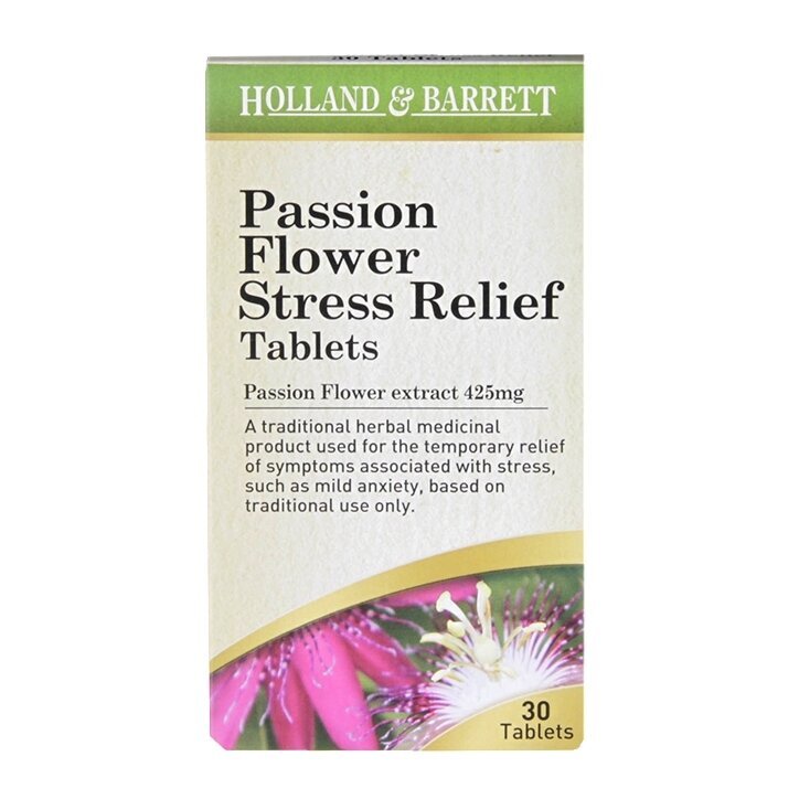 Passionsblume Stressabbau 30 Tabletten HOLLAND & BARRETT