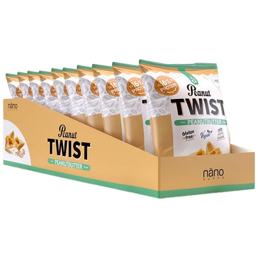 Erdnuss-Twist | Ohne Zuckerzusatz – 10 x 30 Gramm