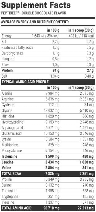 Peptibeef mit Rinderpeptiden – 2000 Gramm
