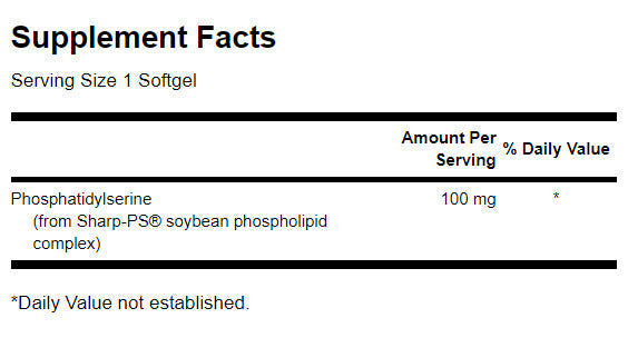 Phosphatidylserin 100 mg – 90 Gelkapseln