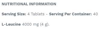 Leucine 4K - 160 Tabletten