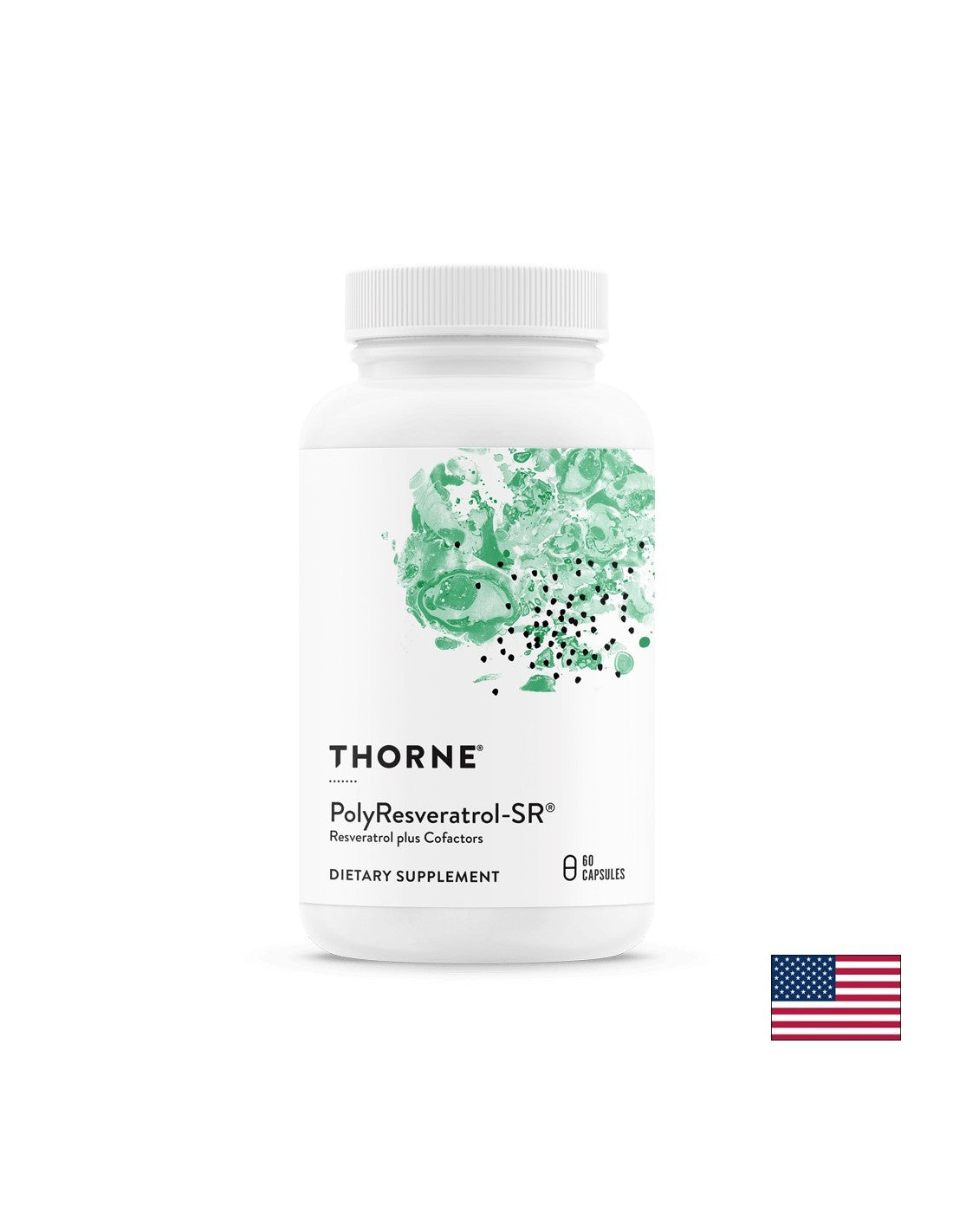Antioxidans - PolyResveratrol - SR® Resveratrol + Cofaktoren, 60 <tc>Thorne</tc> E<tc>XTEND</tc>ed Release Kapseln