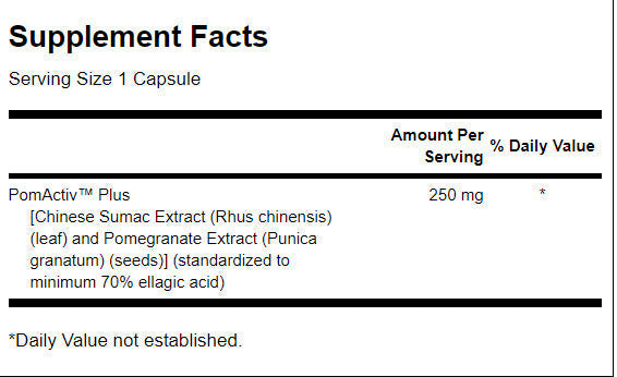 Granatapfelextrakt 250 mg – 60 Kapseln