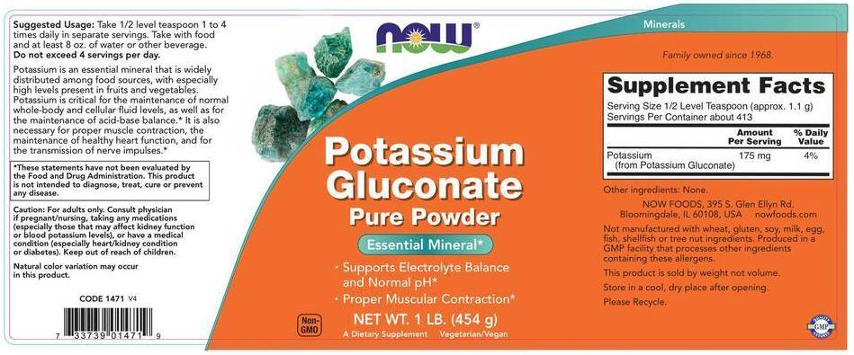 Kaliumgluconat-Pulver – 454 Gramm