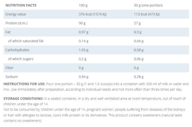 Premium WPI 90 – 0,700 KG