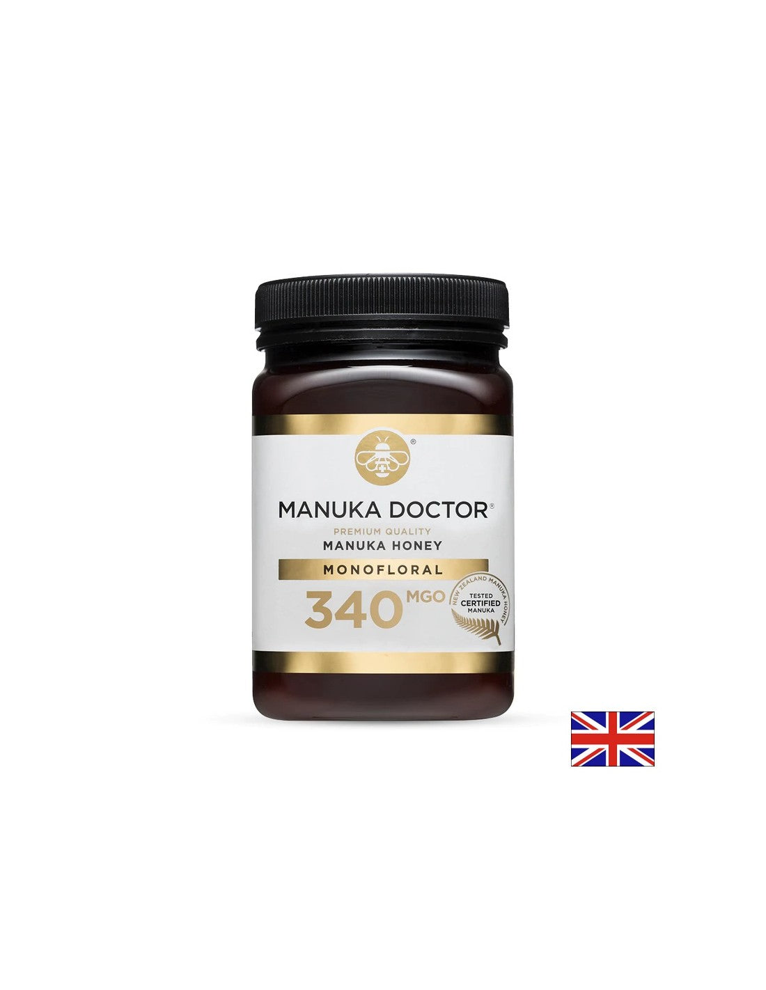 Hochwertiger, sortenreiner Manuka-Honig (340 mg/l), 500 g
