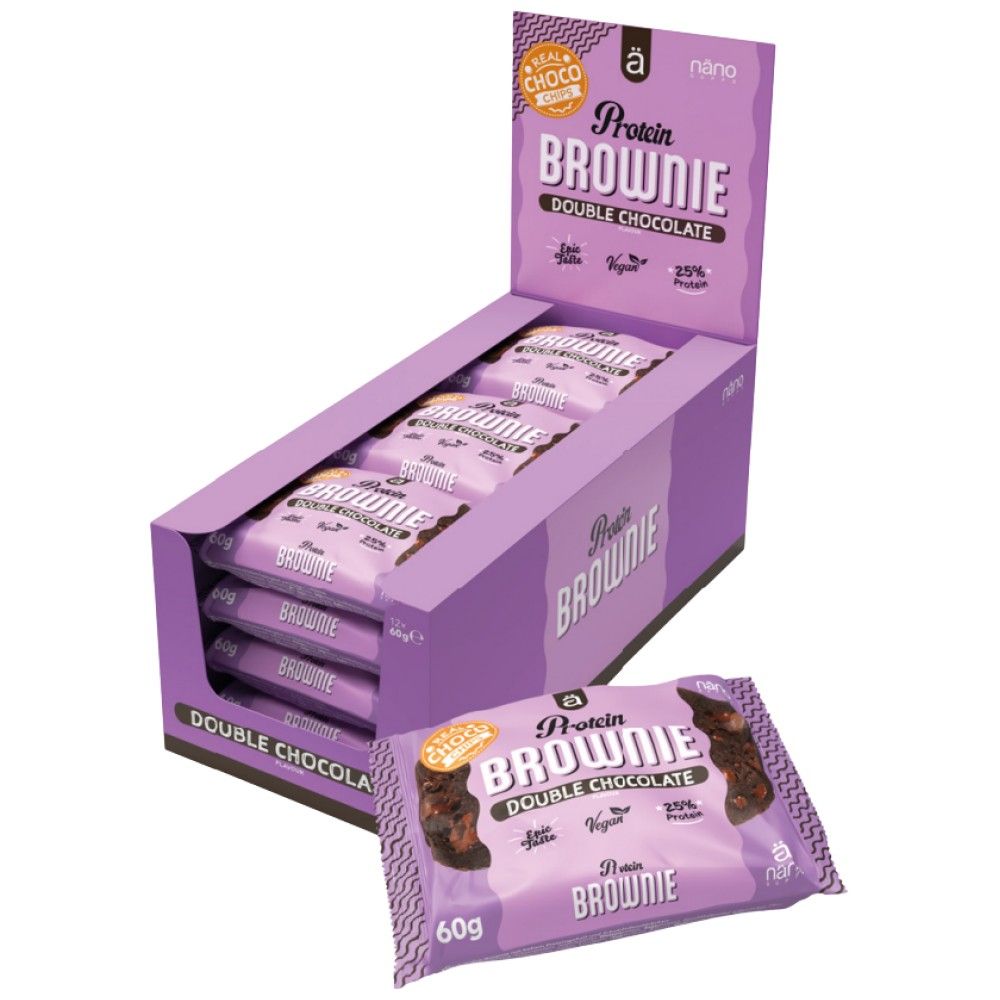 Protein-Brownie | mit 26 % Protein – 12 x 60 Gramm