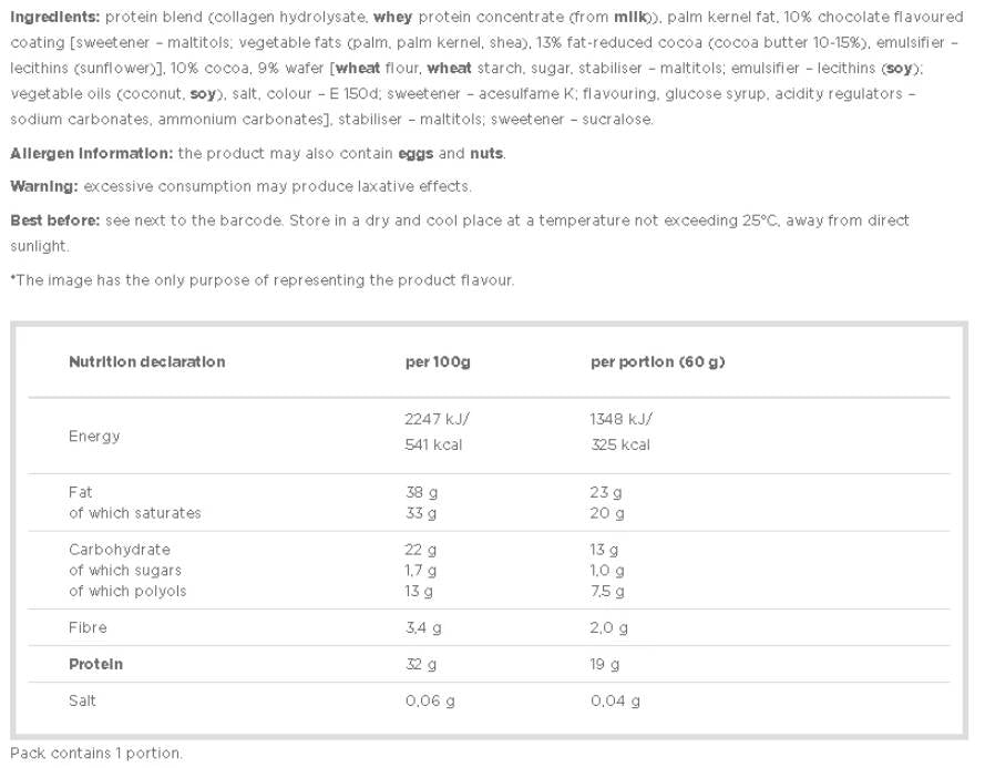 Protein Snack – Low Carb Protein Cookie – 60 Gramm