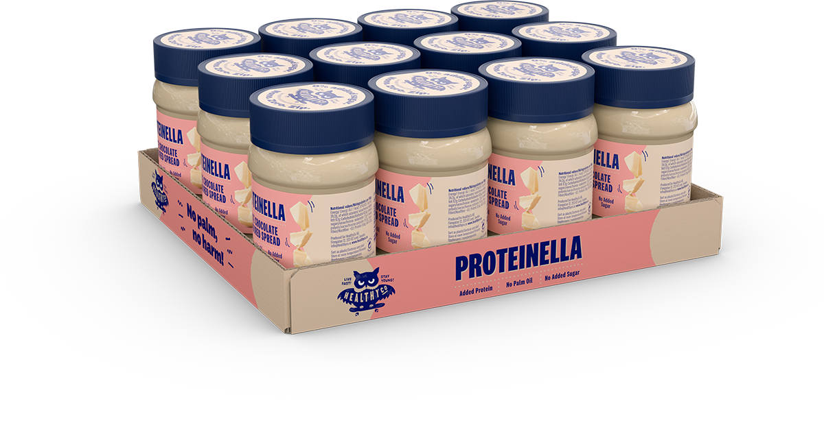 Proteinella Weiße Schokolade 400 g – flüssige weiße Schokolade ohne Zuckerzusatz und ohne Palmöl