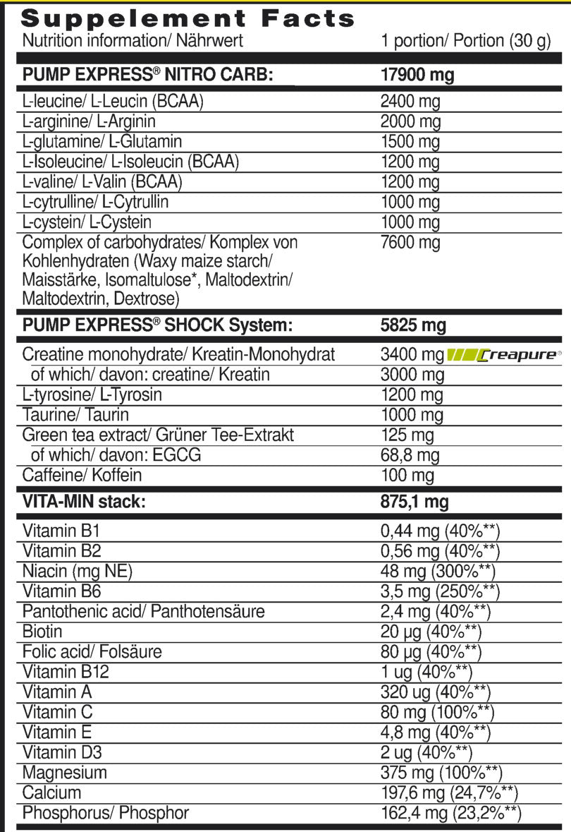Pump Express 2.0 Konzentrat – 660 Gramm