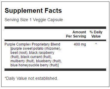 Purple Antioxidants Fruit & Veggie Complex 400 mg – 60 Kapseln