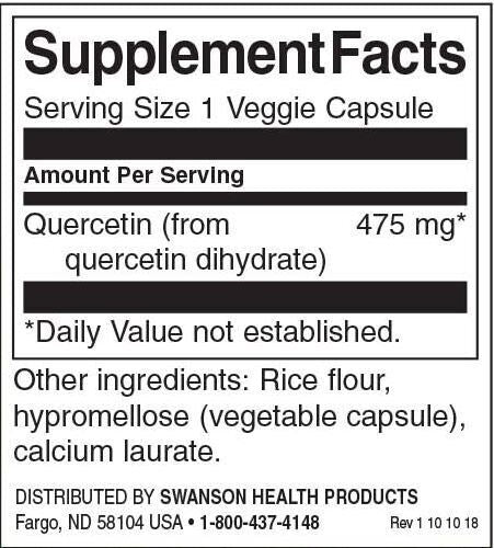 Quercetin 475 mg – 60 Kapseln