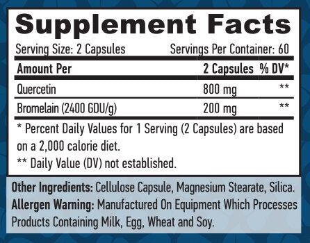 Quercetin mit Bromelain/120 Vcaps